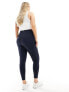 Фото #7 товара ASOS 4505 CurveIcon running tie waist gym legging with phone pocket in navy