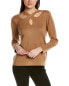 Фото #1 товара Anne Klein Crossover Neckline Sweater Women's Brown S