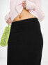 Фото #4 товара ASOS DESIGN jersey pencil midi skirt in black