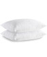 Teardrop Quilted Goose Down and Feather 2-Pack Pillows, King