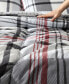 Фото #6 товара Normandy Plaid Micro Suede Reversible 3 Piece Duvet Cover Set, Full/Queen