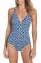 Фото #3 товара Women's Tommy Bahama Indigo Cowrie Reversible Sz. 8 One-Piece Swimsuit 150300