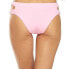 The Bikini Lab 243049 Womens Cut Out Hipster Swimsuit Bottom Pink Size Small