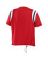 Фото #3 товара Women's Red Distressed Kansas City Chiefs Cinched Colorblock T-shirt