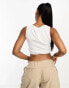 Фото #3 товара Vero Moda waist strap detail top in white