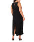 Plus Size Back Keyhole Sleeveless Dress