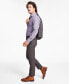 Фото #1 товара Men's Slim-Fit Stretch Plaid Suit Pants