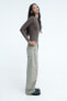Фото #3 товара Боди из модала с длинными рукавами ZARA