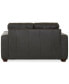 Фото #4 товара CLOSEOUT! Dester 64" Leather Loveseat, Created for Macy's