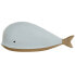 Decorative Figure Home ESPRIT White Sky blue Whale 32 x 9 x 13 cm (2 Units)