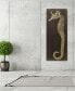 Фото #3 товара Seahorse B Arte de Legno Digital Print on Solid Wood Wall Art, 60" x 24" x 1.5"