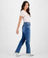 ფოტო #3 პროდუქტის Women's Straight High Rise Mom Jeans