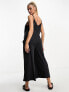 Фото #6 товара ASOS DESIGN Maternity strappy jersey jumpsuit in charcoal