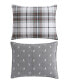 Фото #6 товара Alder Plaid Cotton Reversible 2 Piece Duvet Cover Set, Twin