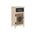 Фото #1 товара Тумба с ящиками Home ESPRIT Чёрный Натуральный Деревянный 40,5 x 29 x 73 cm