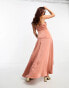 Bardot – Maxikleid in Rosa mit One-Shoulder-Träger