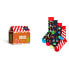 Фото #1 товара Носки длинные Happy Socks Gingerbread Houses в подарочной упаковке, 4 пары