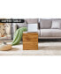 Фото #6 товара Elegant Wood Grain Coffee Table 15.7"X15.7"X17.7"