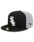 Фото #2 товара Men's Black/Gray Chicago White Sox Gameday Sideswipe 59Fifty Fitted Hat