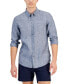 Фото #1 товара Men's Slim Fit Long Sleeve Button-Down Linen Shirt