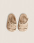 Newborn leather cage sandals