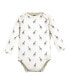 ფოტო #7 პროდუქტის Baby Unisex Organic Cotton Long-Sleeve Bodysuits, Neutral Safari