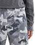 Фото #2 товара ASOS DESIGN wide leg trouser in grey camo print