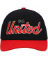 ფოტო #3 პროდუქტის Men's Black D.C. United Team Script 2.0 Stretch Snapback Hat