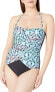 Фото #2 товара Athena Women's 182499 Strapless Bandeau One Piece Swimsuit Multi Size 16