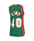 Women's Shawn Kemp Green Seattle SuperSonics 1995-96 Hardwood Classics Swingman Jersey