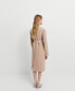 ფოტო #2 პროდუქტის Women's Belted Structured Double Fabric Coat