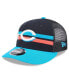 Фото #3 товара Men's Navy/Teal Cincinnati Reds 2024 MLB All-Star Game Meshback Low Profile 9FIFTY Snapback Hat