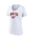 ფოტო #4 პროდუქტის Women's White Virginia Tech Hokies Evergreen Campus V-Neck T-shirt