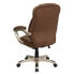 Фото #2 товара High Back Brown Microfiber Contemporary Executive Swivel Chair With Arms