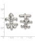 Stainless Steel Polished Fleur de Lis Cufflinks