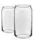 THE CAN London Map 16 oz Everyday Glassware, Set of 2