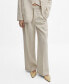 ფოტო #1 პროდუქტის Women's Pleated Suit Pants