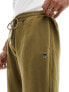 Abercrombie & Fitch icon logo french terry sweat joggers in olive green co-ord