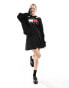 Фото #2 товара Tommy Jeans flag collar sweater in black