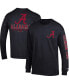 Men's Black Alabama Crimson Tide Team Stack 3-Hit Long Sleeve T-shirt