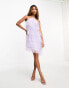 Фото #2 товара Collective the Label tiered tulle mini dress in lilac