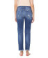 ფოტო #3 პროდუქტის Women's High Rise Slim Raw Hem Straight Jeans