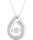 Diamond Teardrop Halo 18" Pendant Necklace (3/4 ct. t.w.) in 10k White Gold