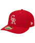 ფოტო #2 პროდუქტის Men's Scarlet Colorado Rockies Low Profile 59FIFTY Fitted Hat