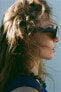 Фото #1 товара Солнцезащитные очки в прямоугольной оправе из ацетата ZARA