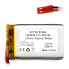 Akyga Li-Pol battery 850mAh 1S 3,7V - JST-BEC connector + socket - 48x30x6mm