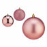 Set of Christmas balls Pink Plastic 10 x 11 x 10 cm (12 Units)