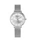 Women's Silver Tone Mesh Stainless Steel Bracelet Watch 34mm