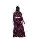 Фото #2 товара Plus Size Long Sleeve Empire Waist Maxi Dress