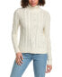Фото #1 товара Minnie Rose Ombre Cable Turtleneck Sweater Women's